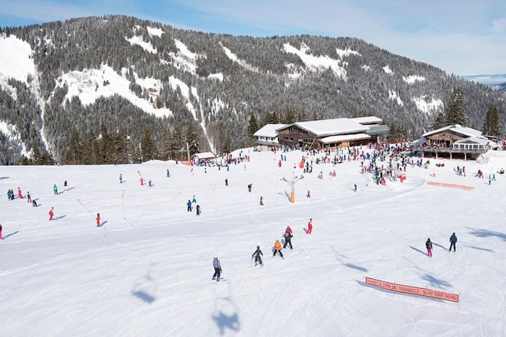 Dans Residence Neuve Le Snow Roc Sur Les Pistes, Grand Studio Cosy 5 Pers Avec Terrasse Panoramique, Sauna, Wifi Saint-Jean-dʼAulps المظهر الخارجي الصورة