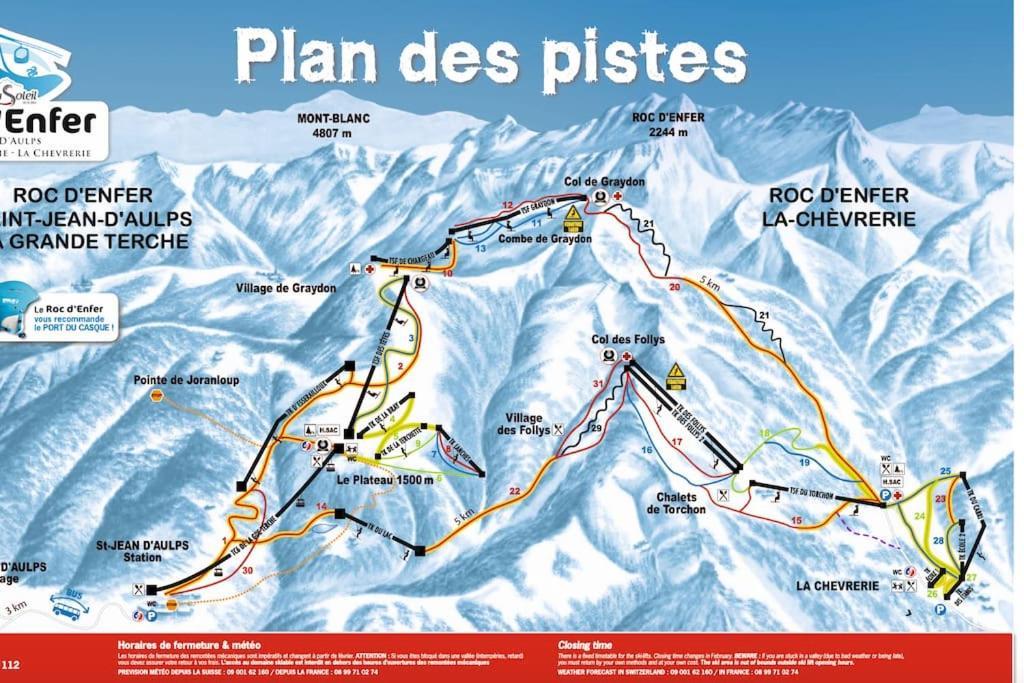 Dans Residence Neuve Le Snow Roc Sur Les Pistes, Grand Studio Cosy 5 Pers Avec Terrasse Panoramique, Sauna, Wifi Saint-Jean-dʼAulps المظهر الخارجي الصورة