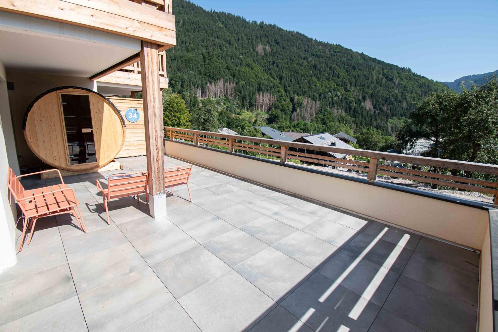 Dans Residence Neuve Le Snow Roc Sur Les Pistes, Grand Studio Cosy 5 Pers Avec Terrasse Panoramique, Sauna, Wifi Saint-Jean-dʼAulps المظهر الخارجي الصورة